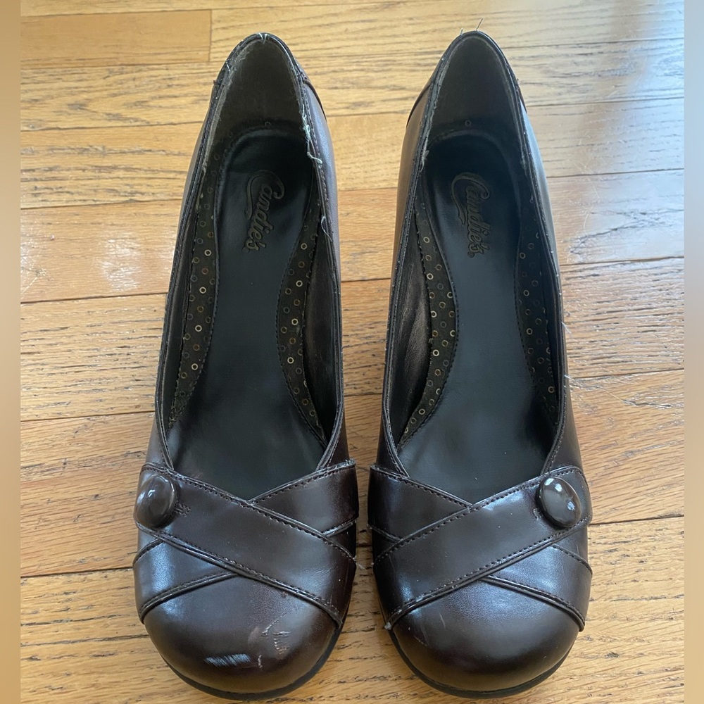 Candies size 11 brown heels
